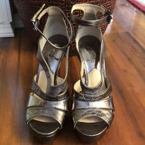 Michael Kor Gray stiletto platform